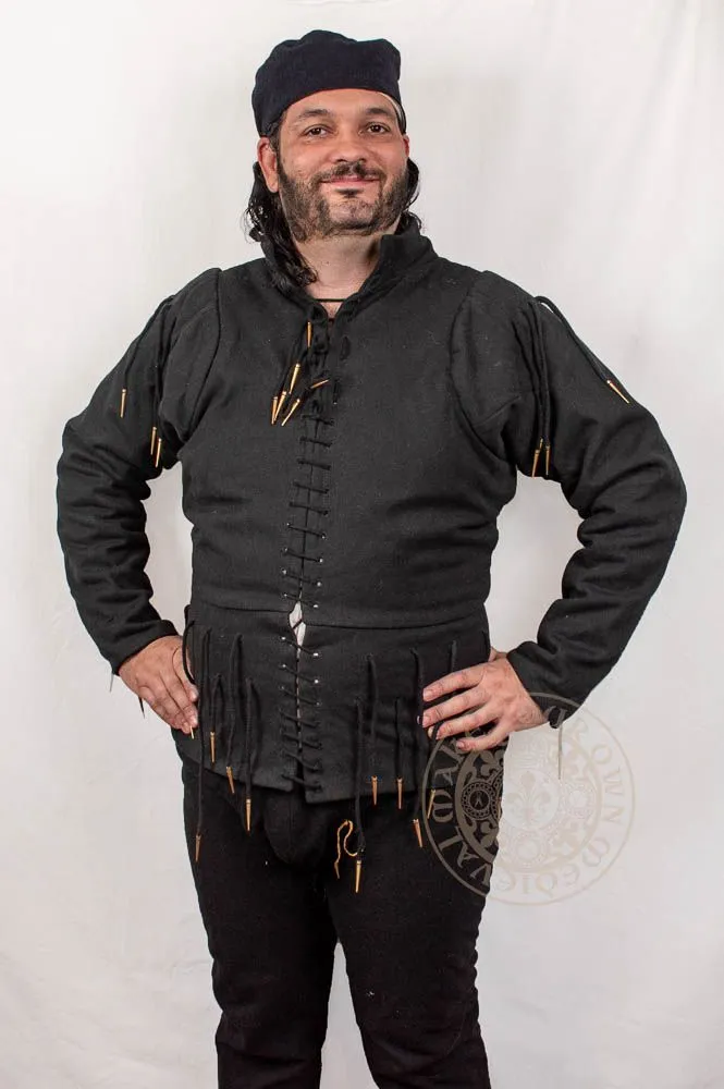 15th Century Arming Doublet With Aglets (No Padding)