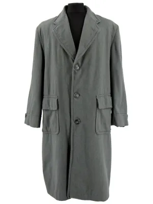 1940s Vintage Green Pure Wool Overcoat