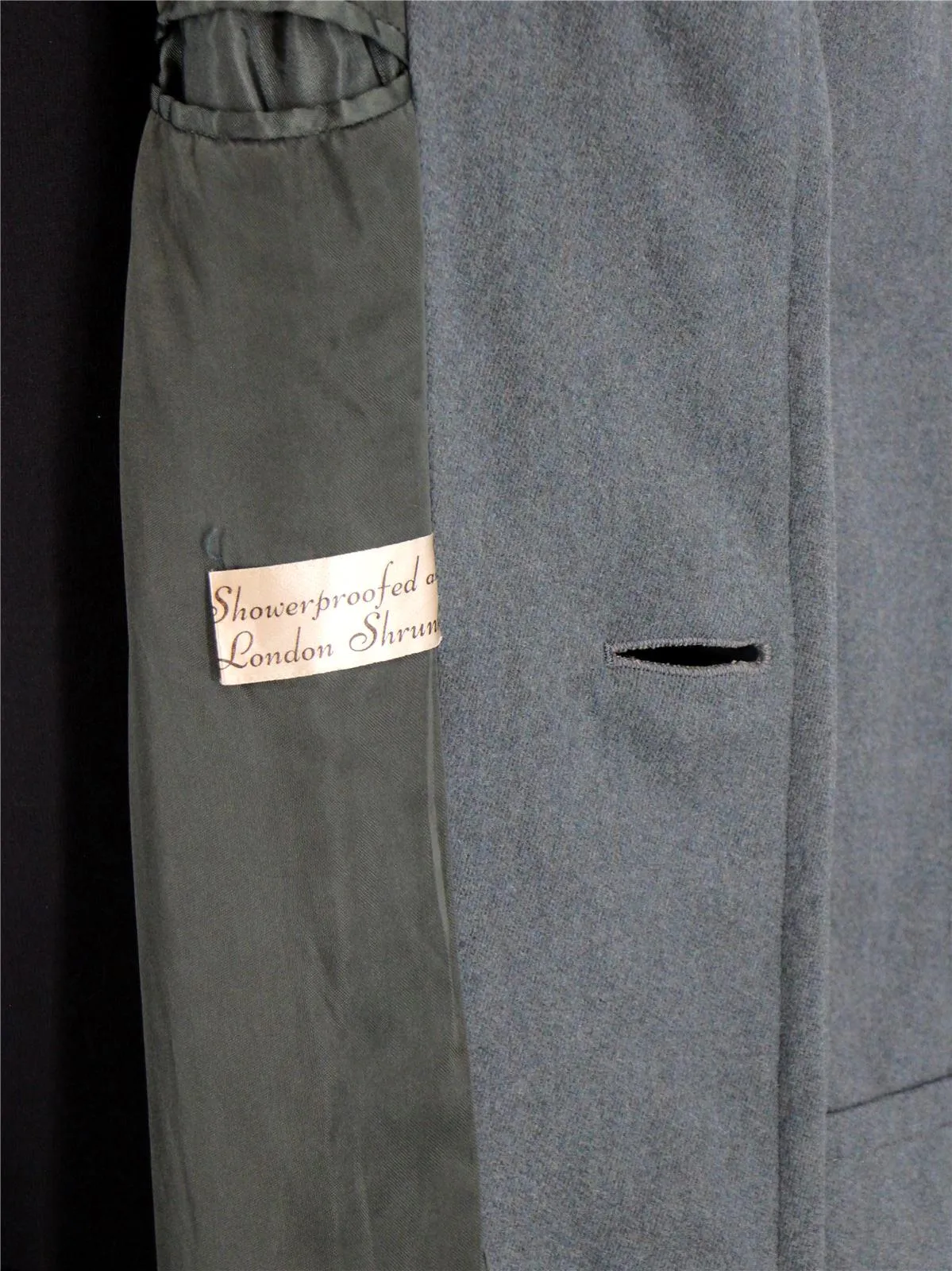 1940s Vintage Green Pure Wool Overcoat