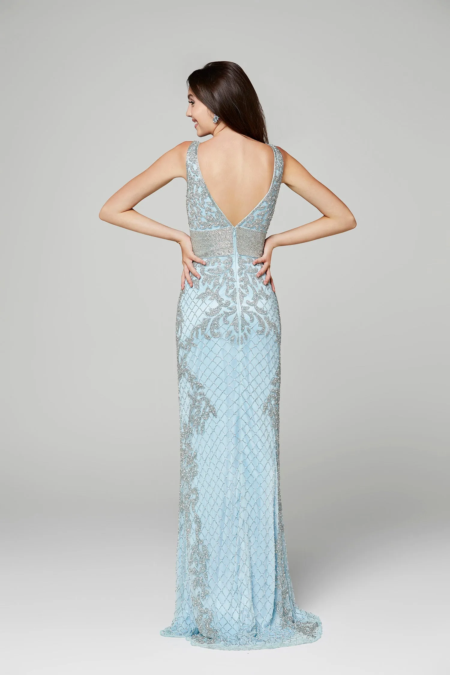 3425 Prom Dress Powder Blue