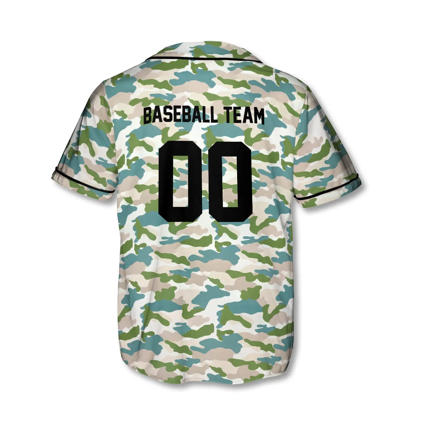 3D All Over Print Athlete Light Camo USA Custom Baseball Jersey, Baseball Jersey Shirt for Men