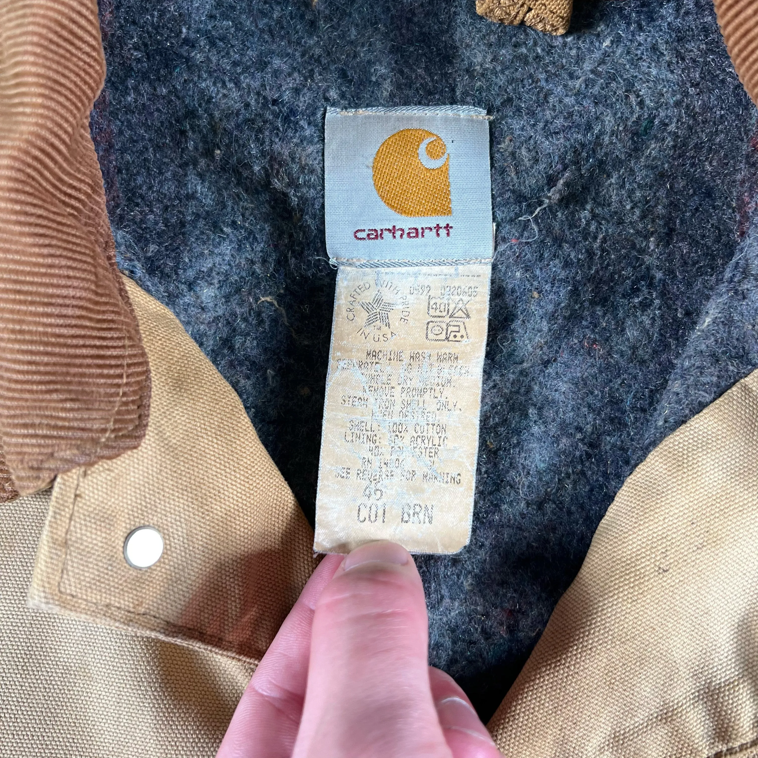 90s Carhartt Sun Faded Barn Coat- XL