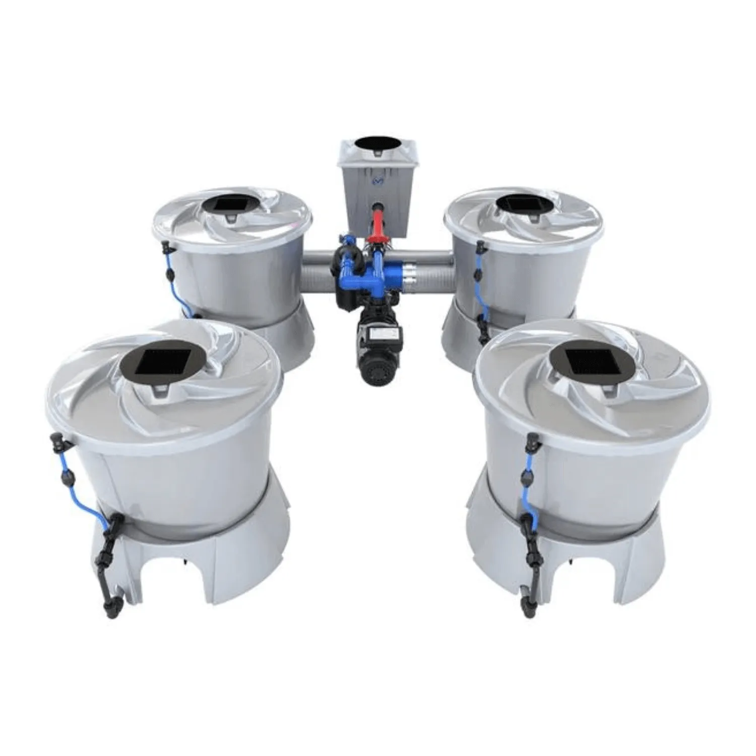 ALIEN Hydroponics V-SYSTEM 4 Pot 2 Row Kit