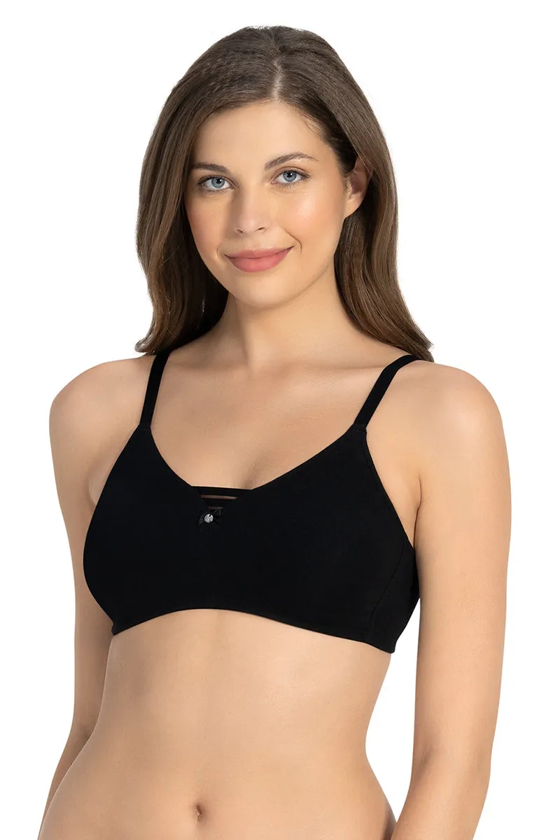 All Day Pretty Non-padded Non-wired Support Bra - Black