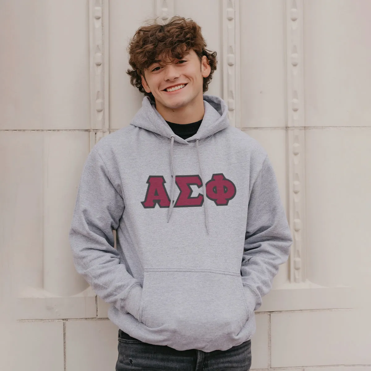 Alpha Sig Greek Letter Graphic Hoodie