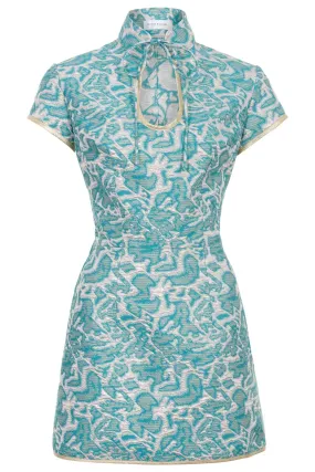 Anna Mae Jacquard Mini Dress - Made to Order