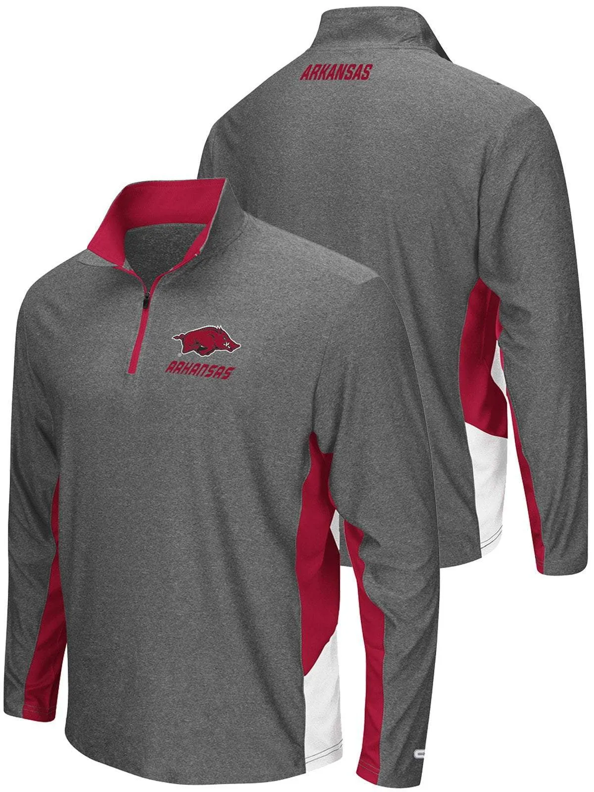 Arkansas Razorbacks Colosseum Lightweight 1/4 Zip Performance Pullover Windshirt