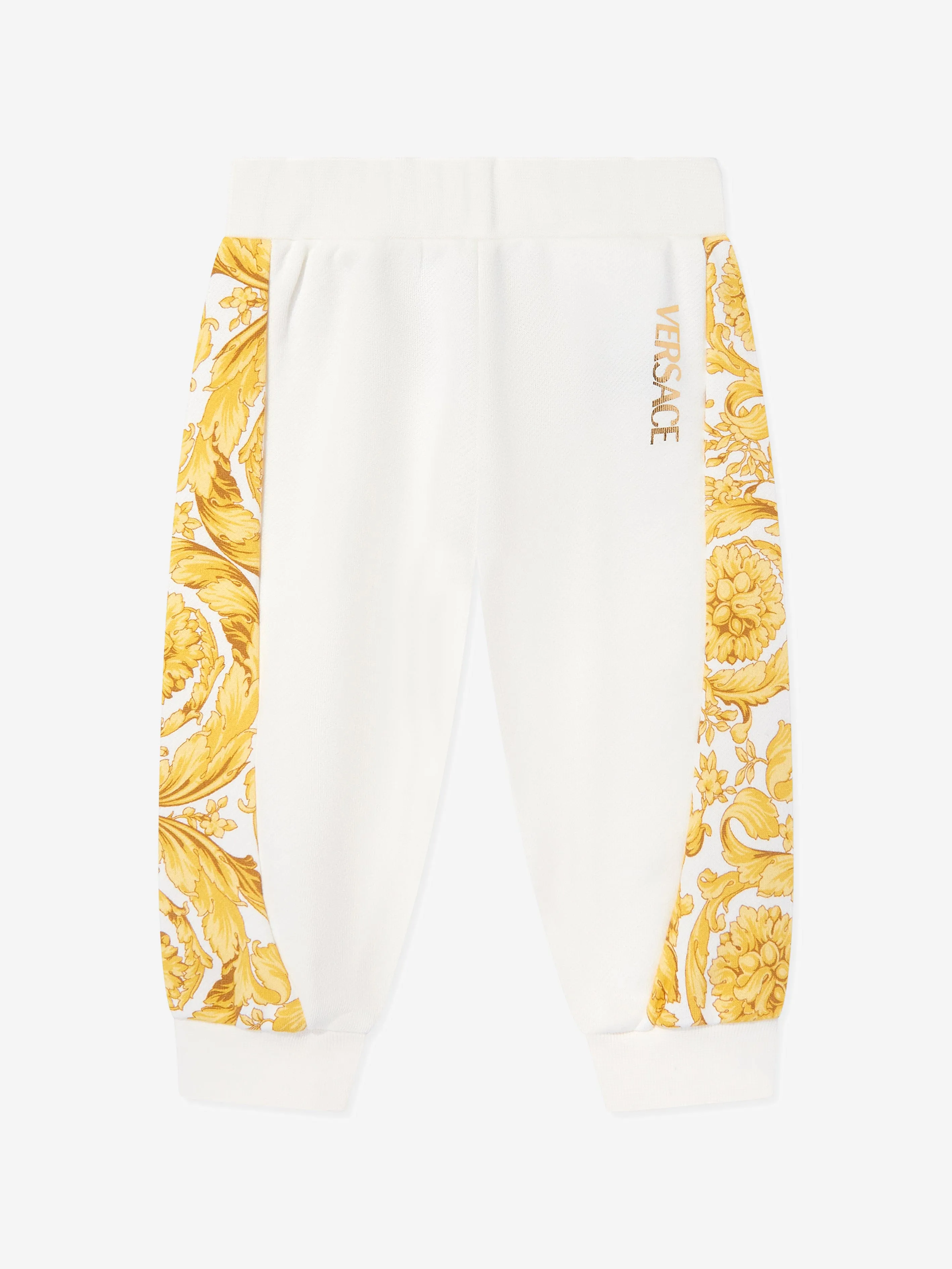 Baby Barocco Logo Joggers in White