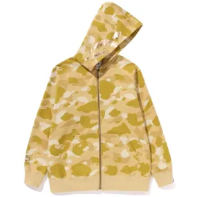 BAPE COLOR CAMO SHARK FULL ZIP HOODIE YELLOW (W)