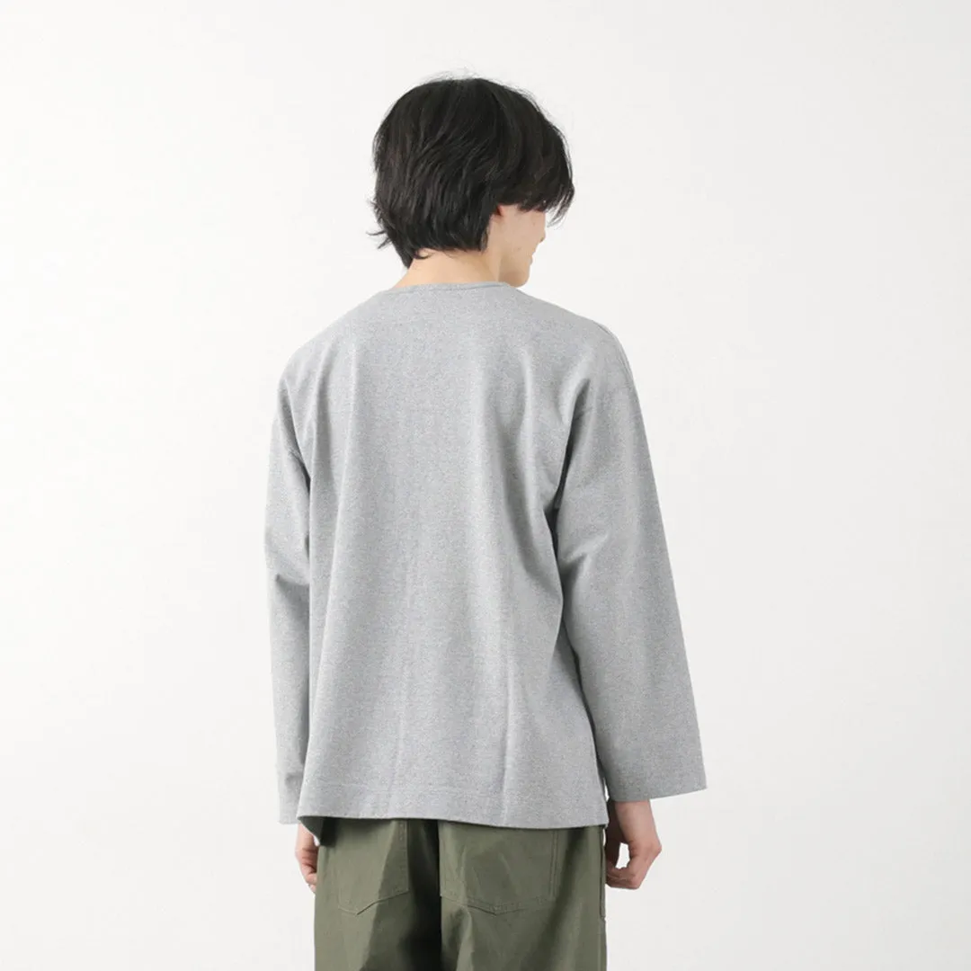 BARNS / Big Cozun knitiing Concho Long Sleeve T-Shirt