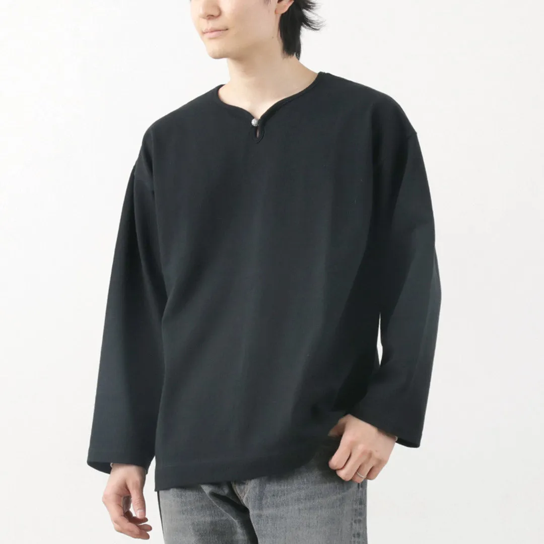 BARNS / Big Cozun knitiing Concho Long Sleeve T-Shirt