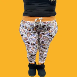 Bees & Teas Adult Joggers- Light Colorway