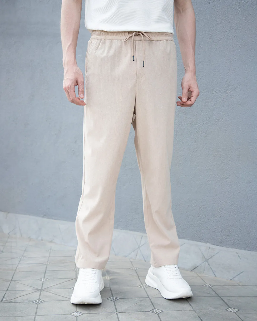 Beige Corduroy Pant