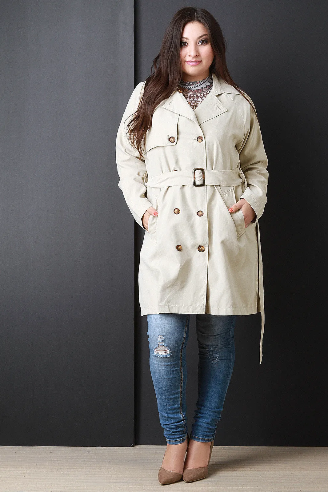 Belt Sash Lightweight Soft Trench Coat