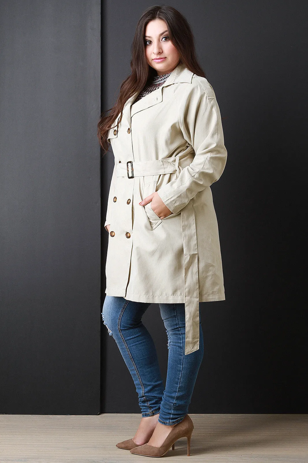 Belt Sash Lightweight Soft Trench Coat