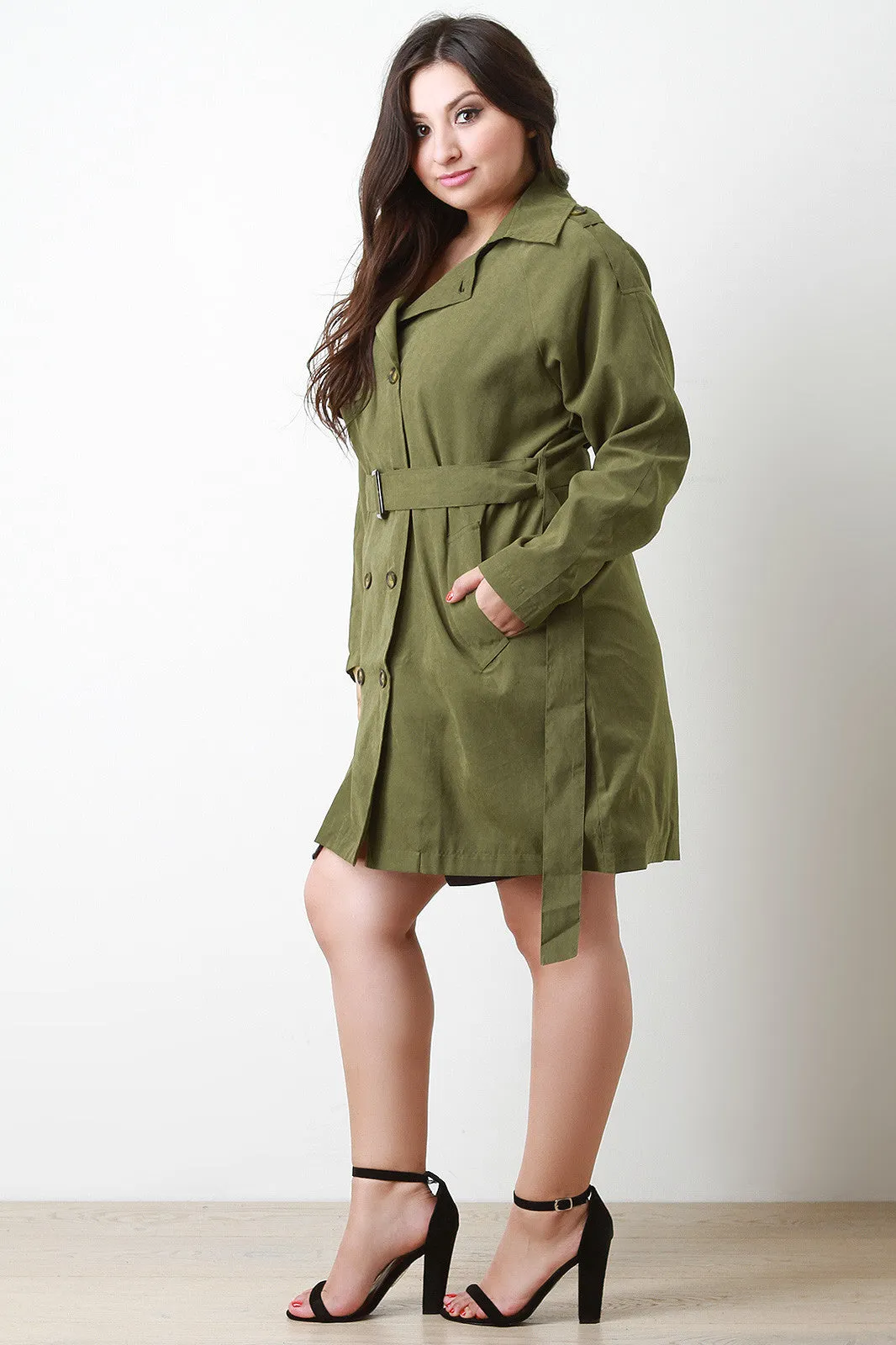 Belt Sash Lightweight Soft Trench Coat