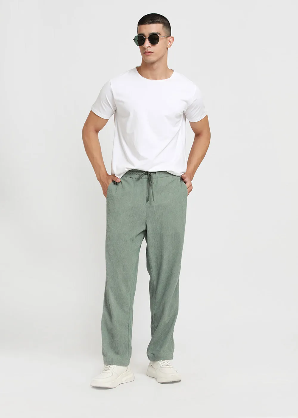 Beryl Green Corduroy Pants