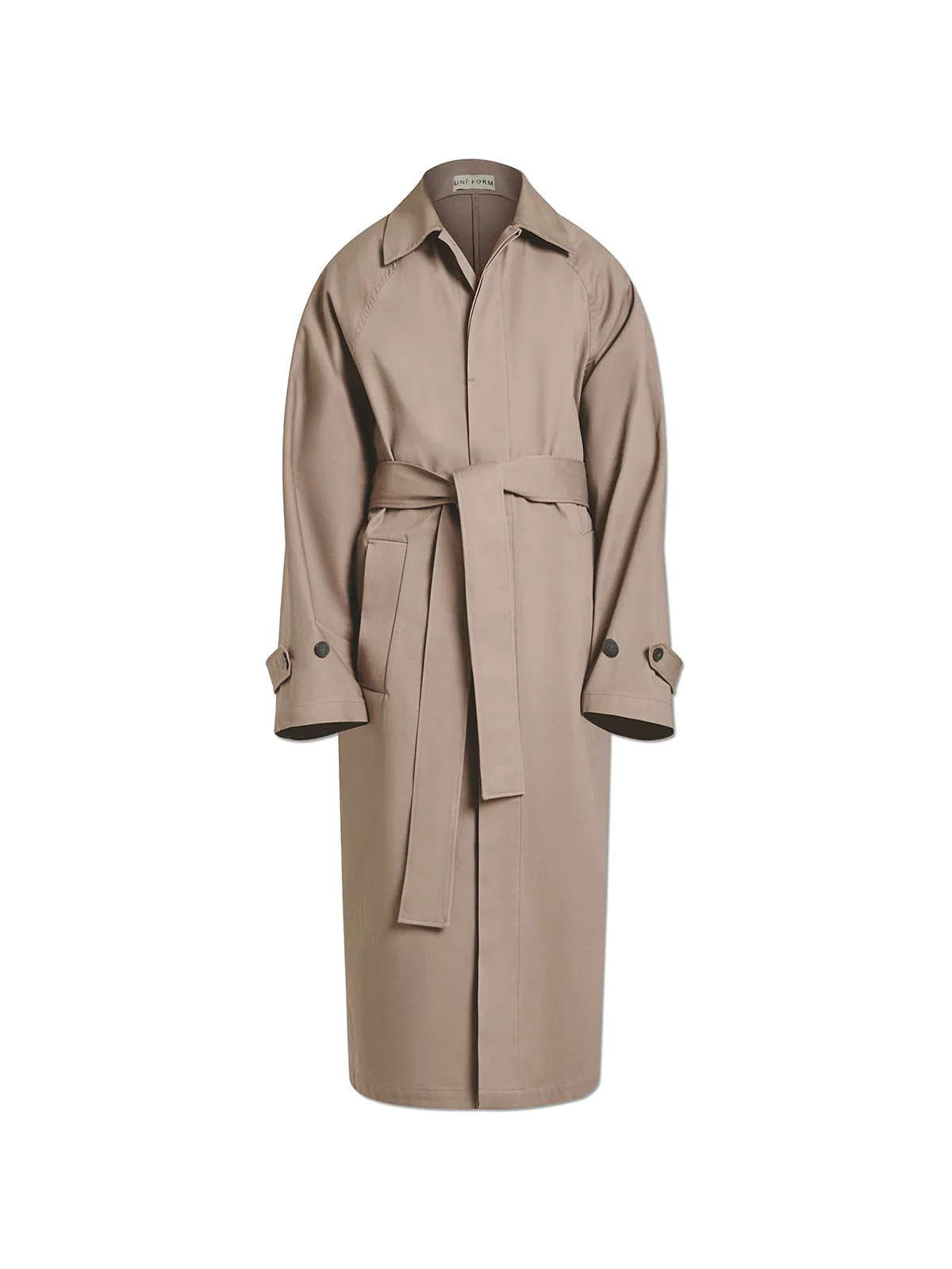 Big Raglan Trench Coat