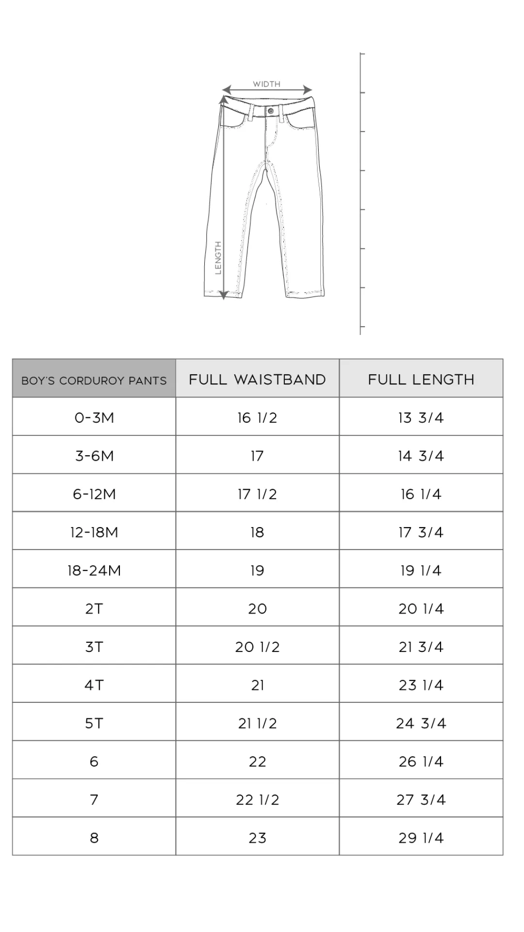 Boys’ Corduroy Pants - Stylish & Durable Wardrobe Essential