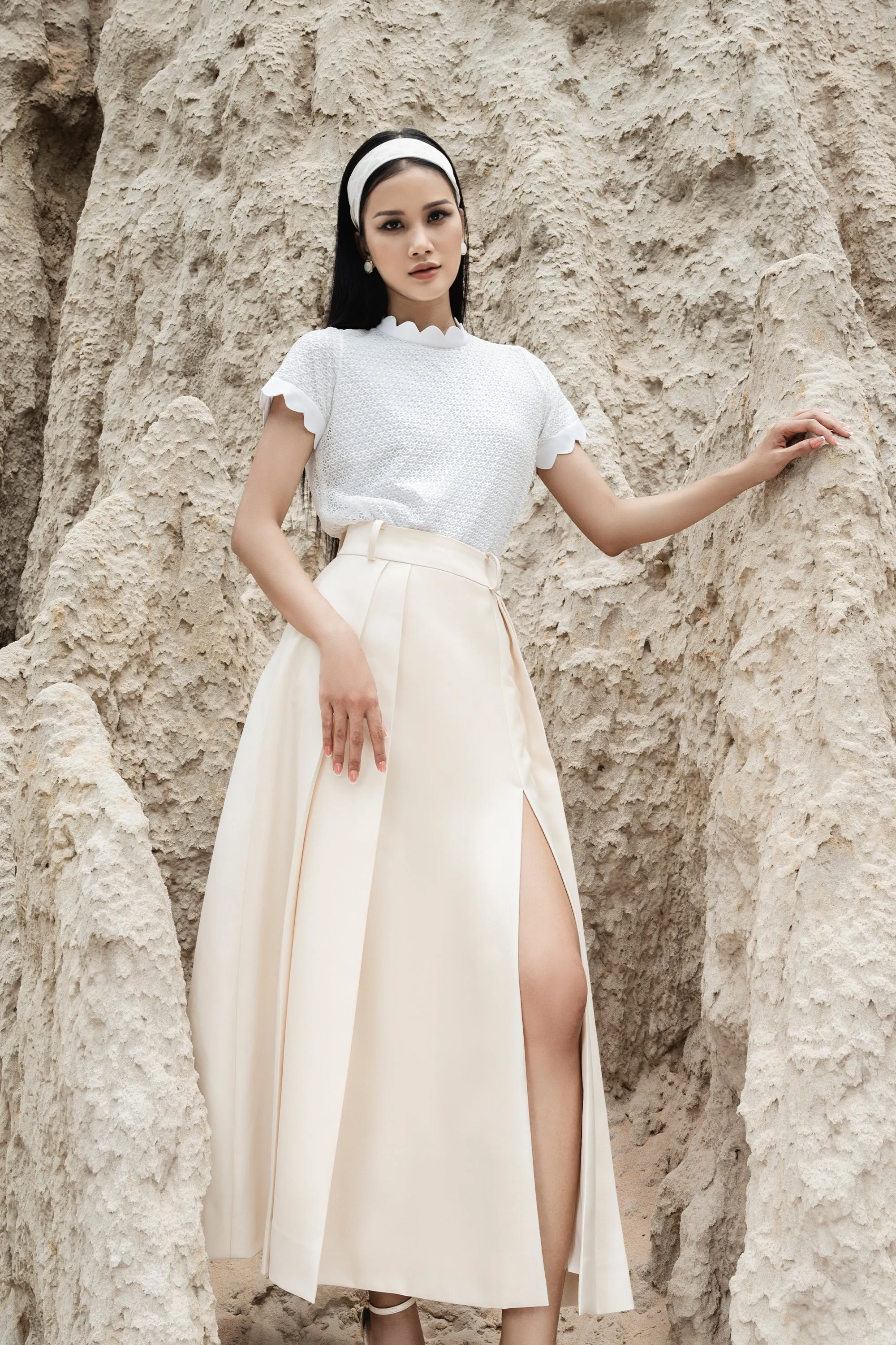 Branton Side Slit Skirt