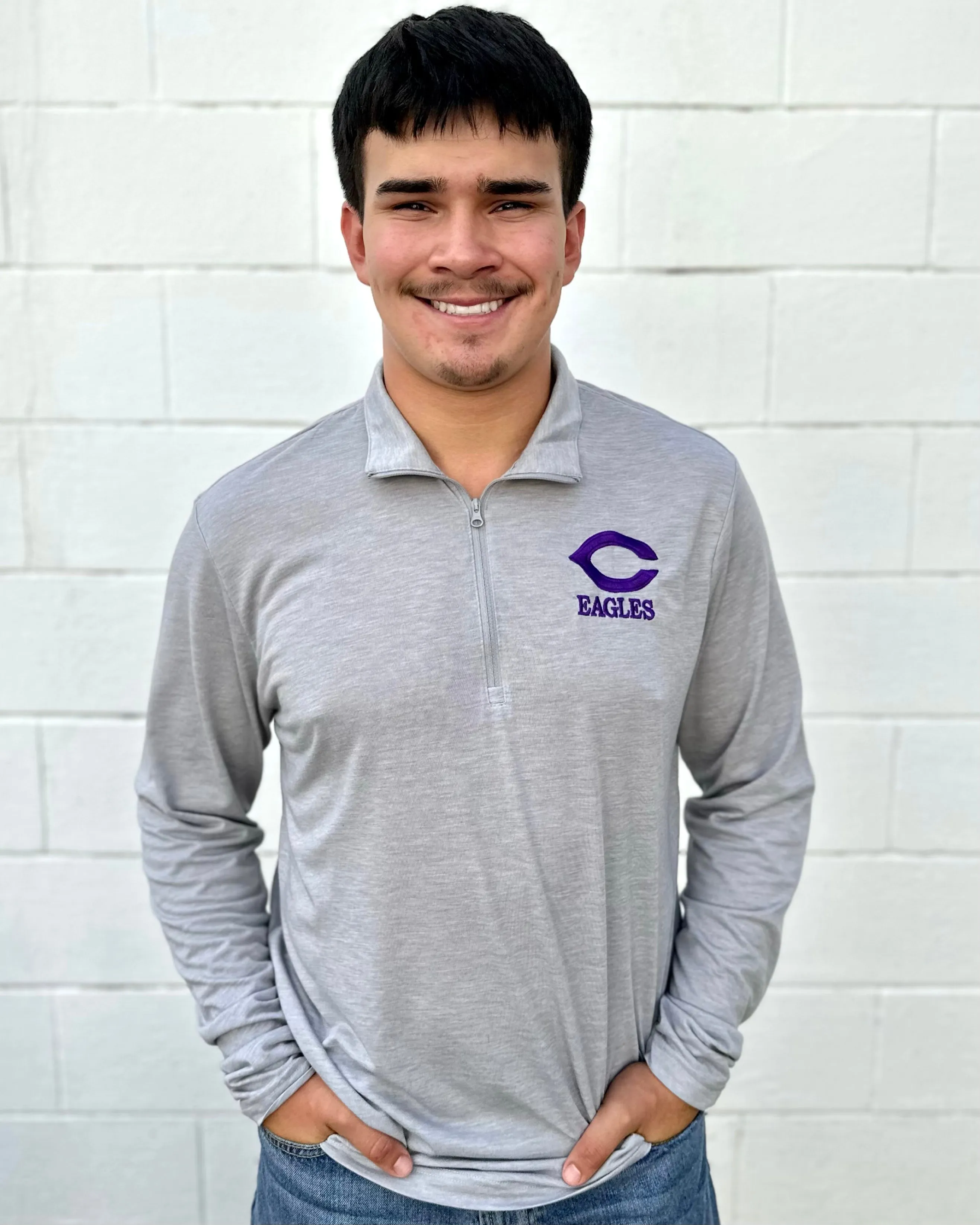 C Eagles Quarter Zip Pullover