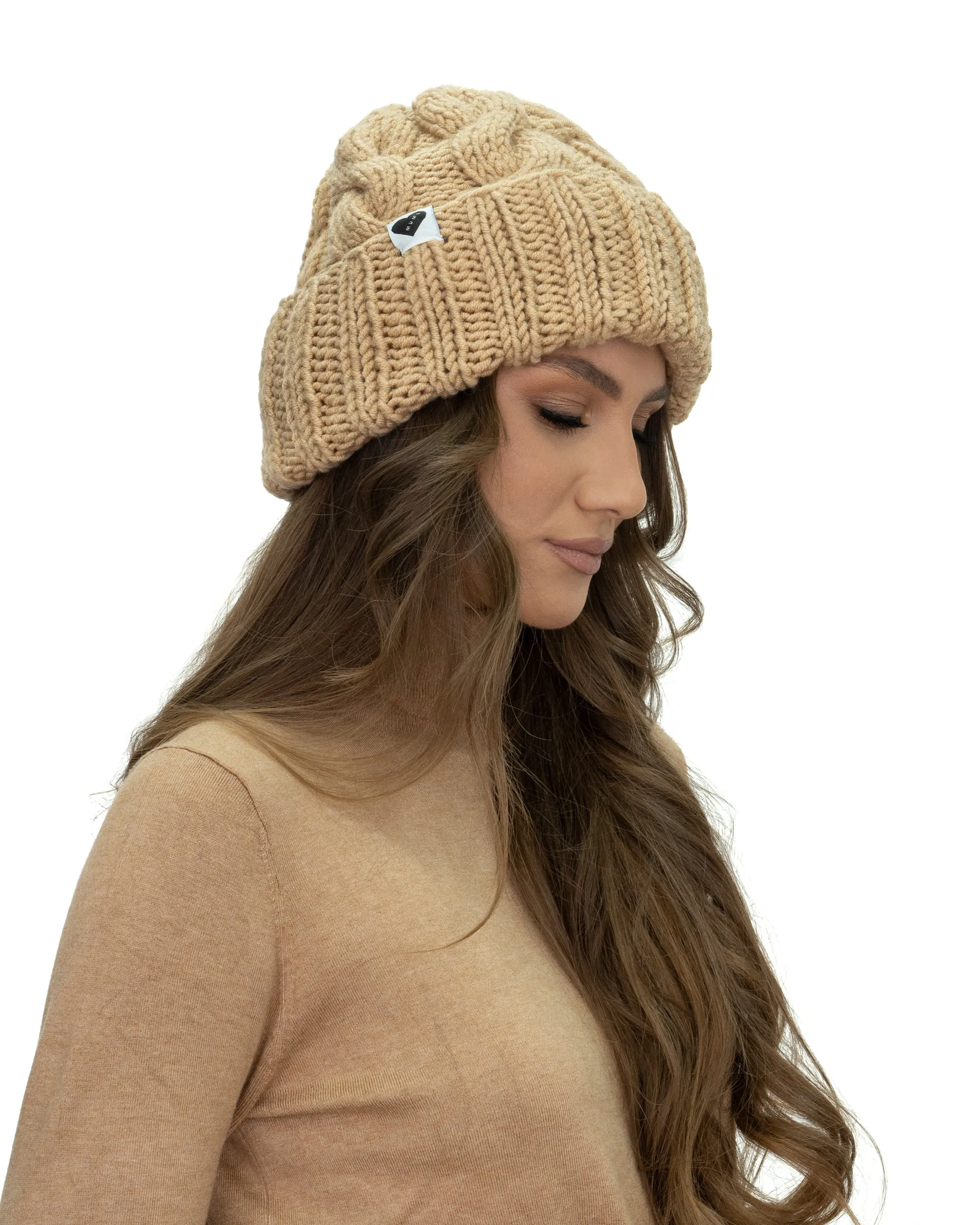 Cable Ribbed Beanie