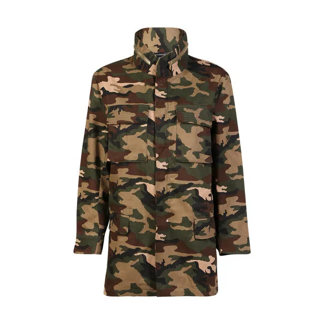 Camo army style oversize fashion jacket