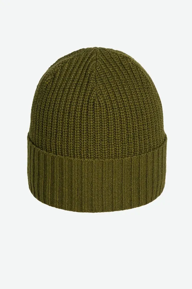 CANADA-MADE RECYCLED RIBBED BEANIE WITH CUFF