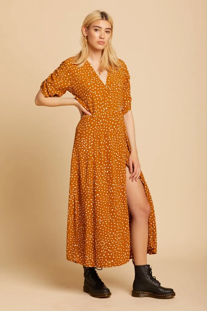 Caramel Chiara Midi Dress