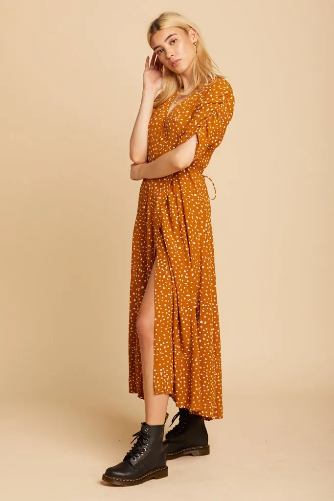 Caramel Chiara Midi Dress