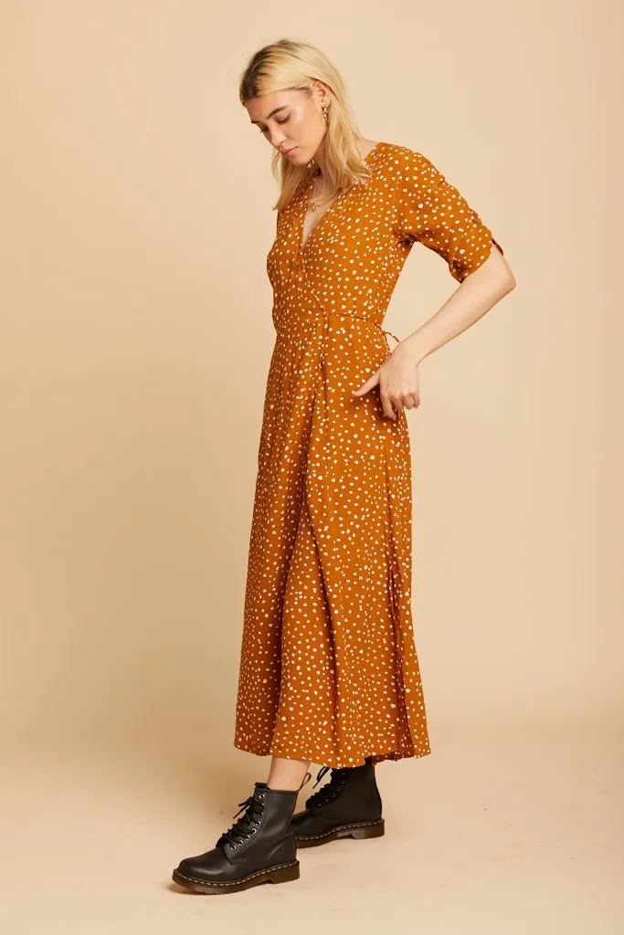 Caramel Chiara Midi Dress