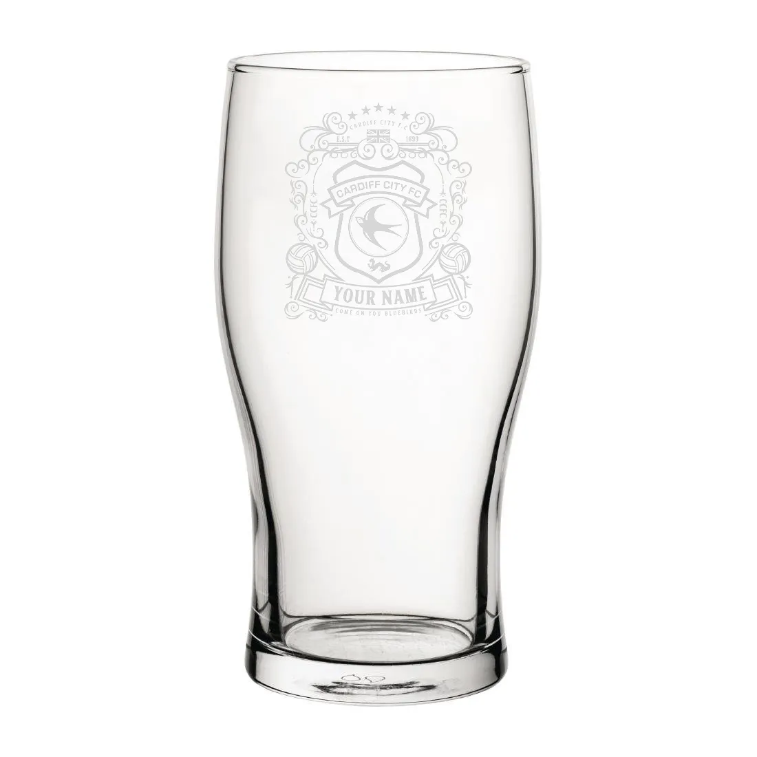 Cardiff Coat Of Arms Custom Pint Glass