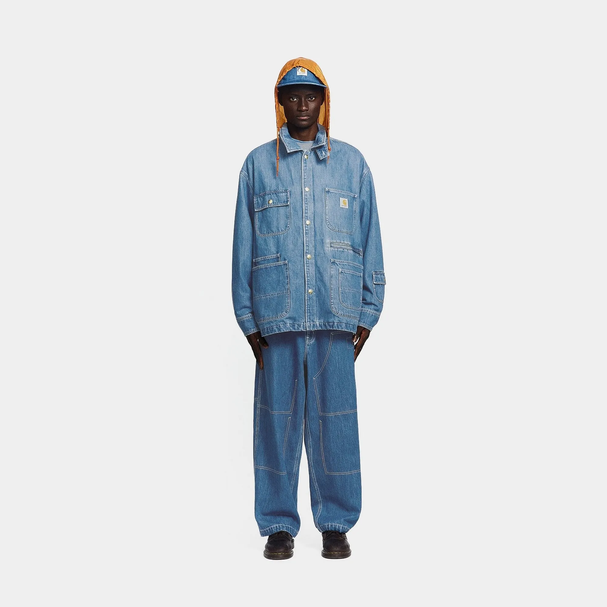 Carhartt WIP x INVINCIBLE Denim Chore Coat Max | Blue (stone washed)