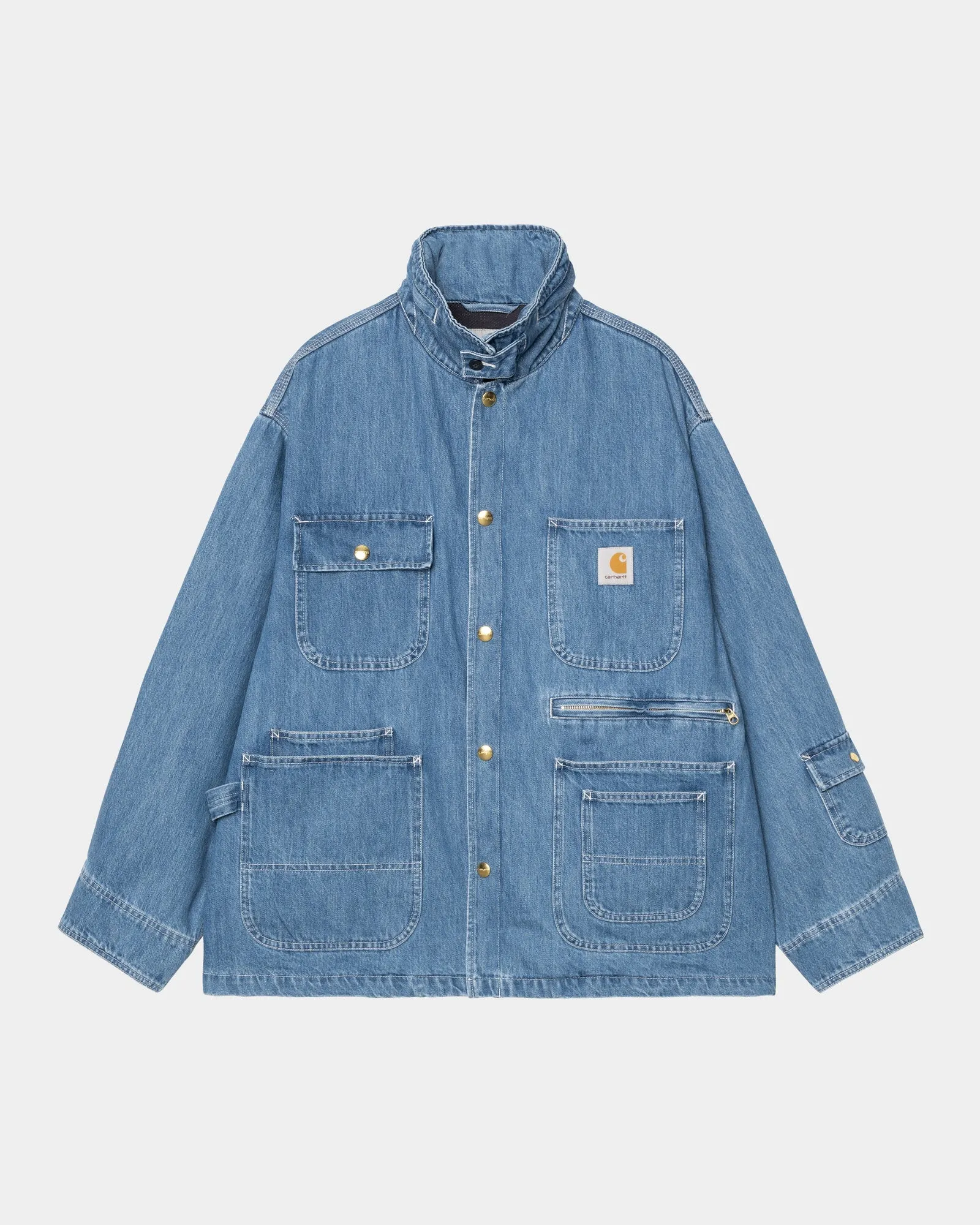 Carhartt WIP x INVINCIBLE Denim Chore Coat Max | Blue (stone washed)