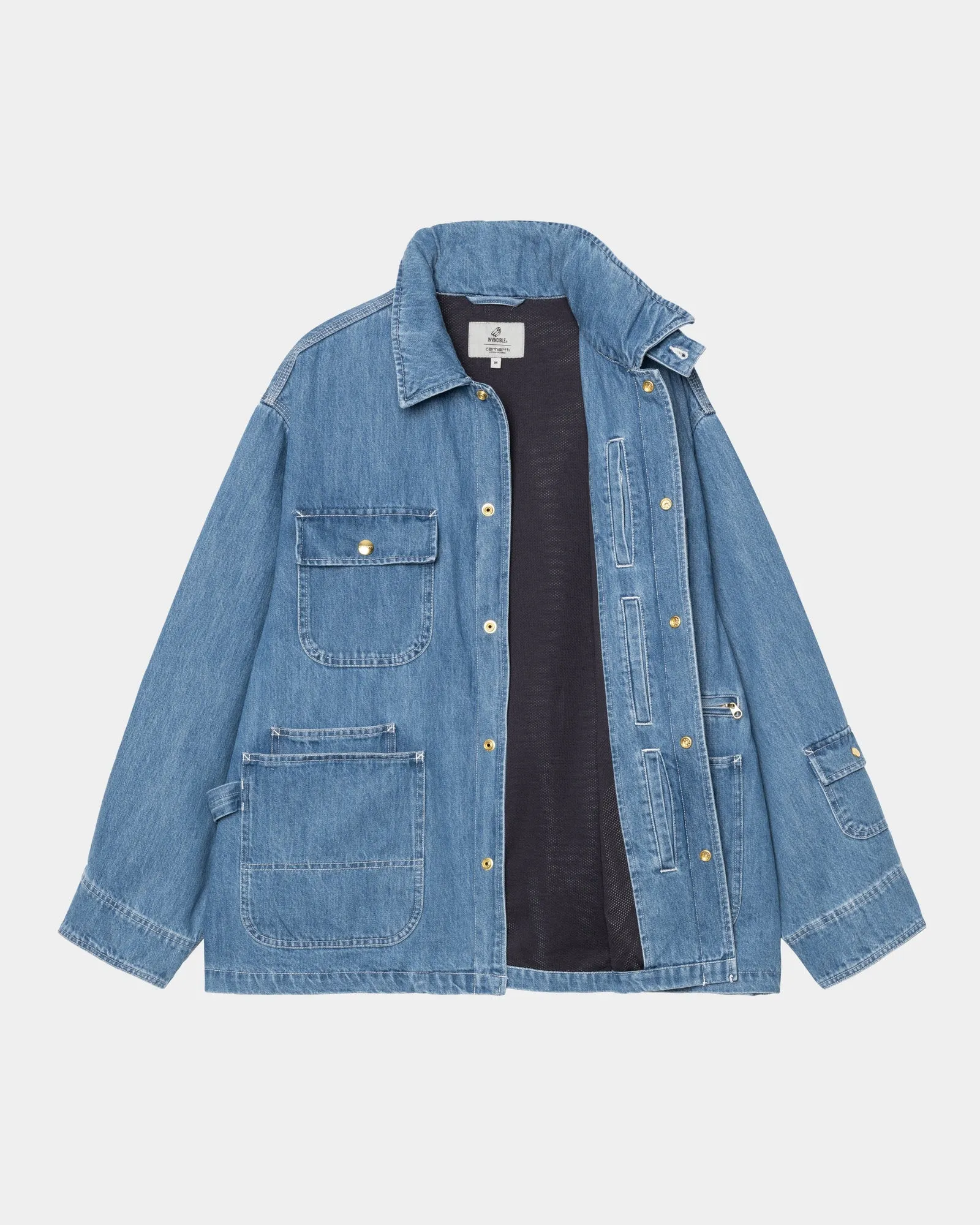 Carhartt WIP x INVINCIBLE Denim Chore Coat Max | Blue (stone washed)