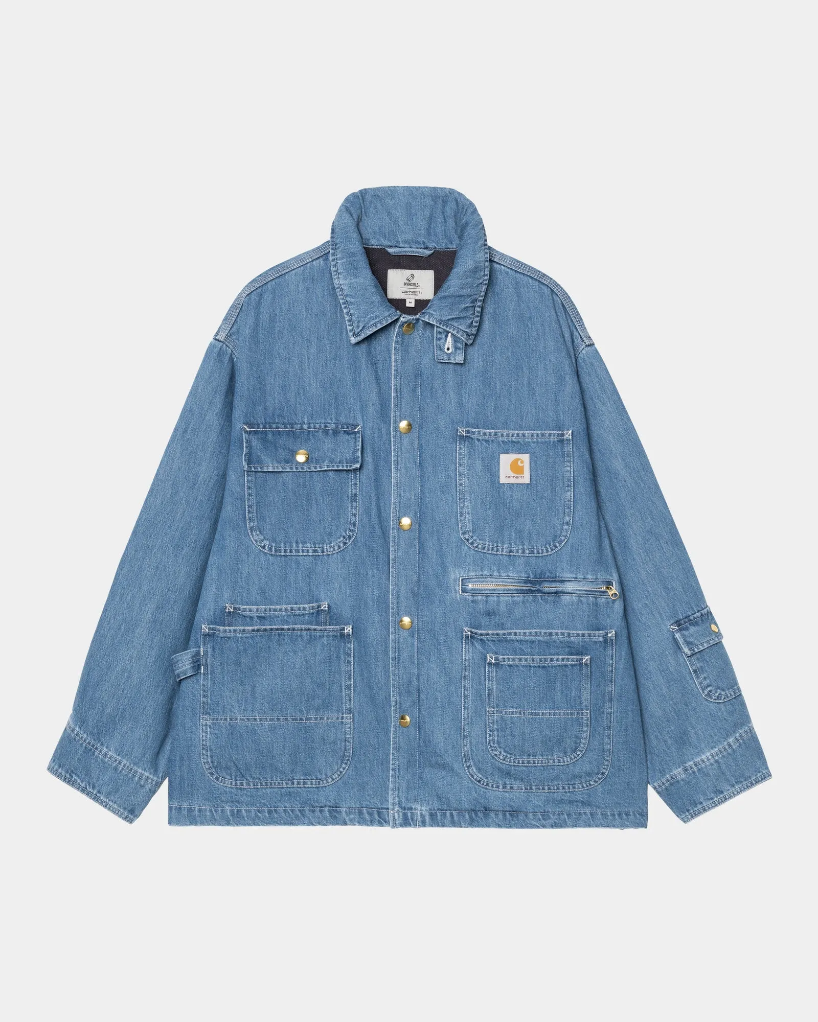 Carhartt WIP x INVINCIBLE Denim Chore Coat Max | Blue (stone washed)