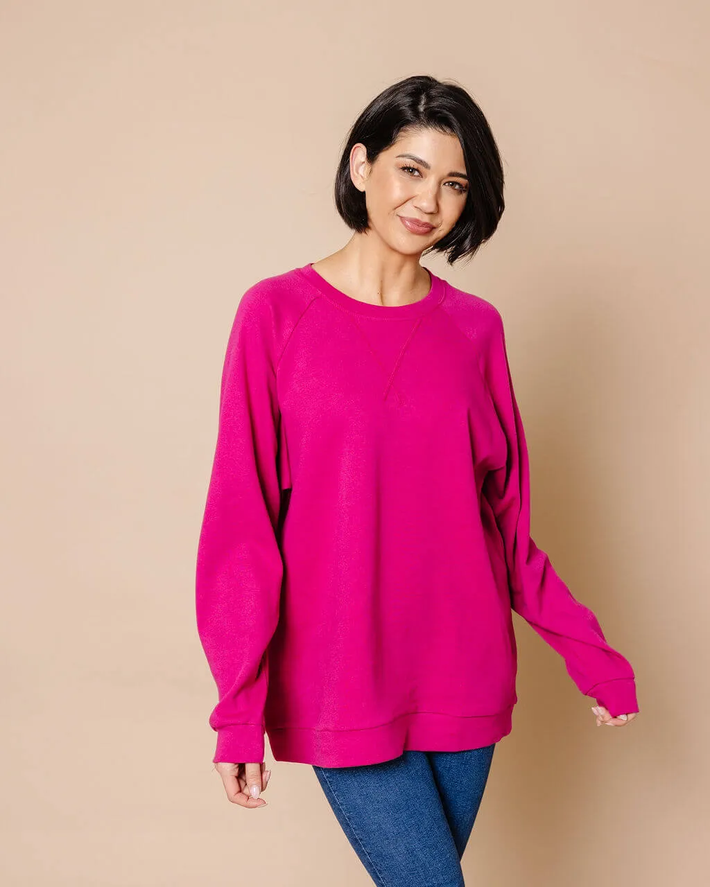 Carley Raglan Sleeve Sweatshirt | S-3XL