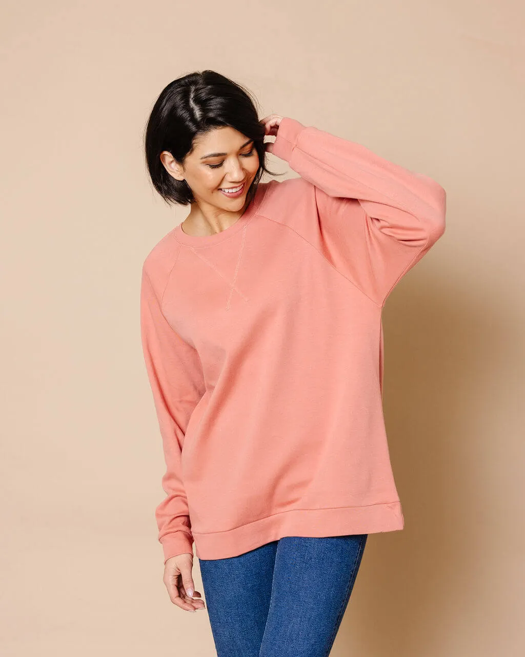 Carley Raglan Sleeve Sweatshirt | S-3XL