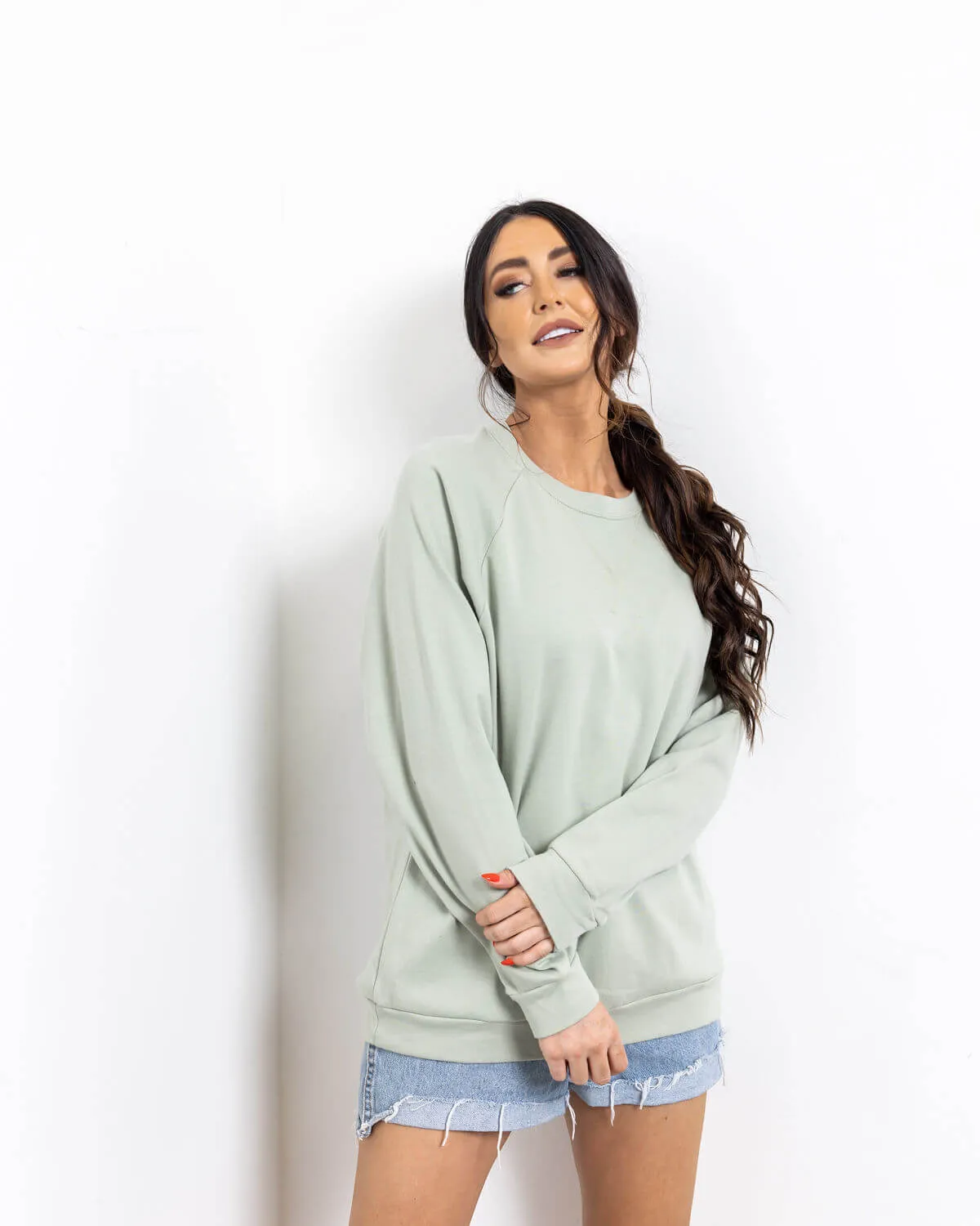 Carley Raglan Sleeve Sweatshirt | S-3XL