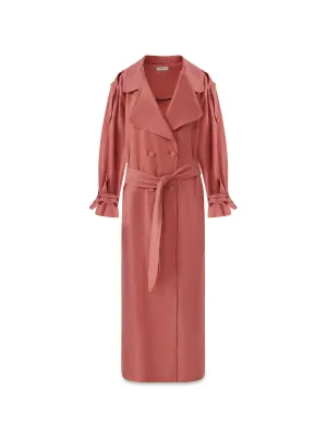 Carmine Trench Coat