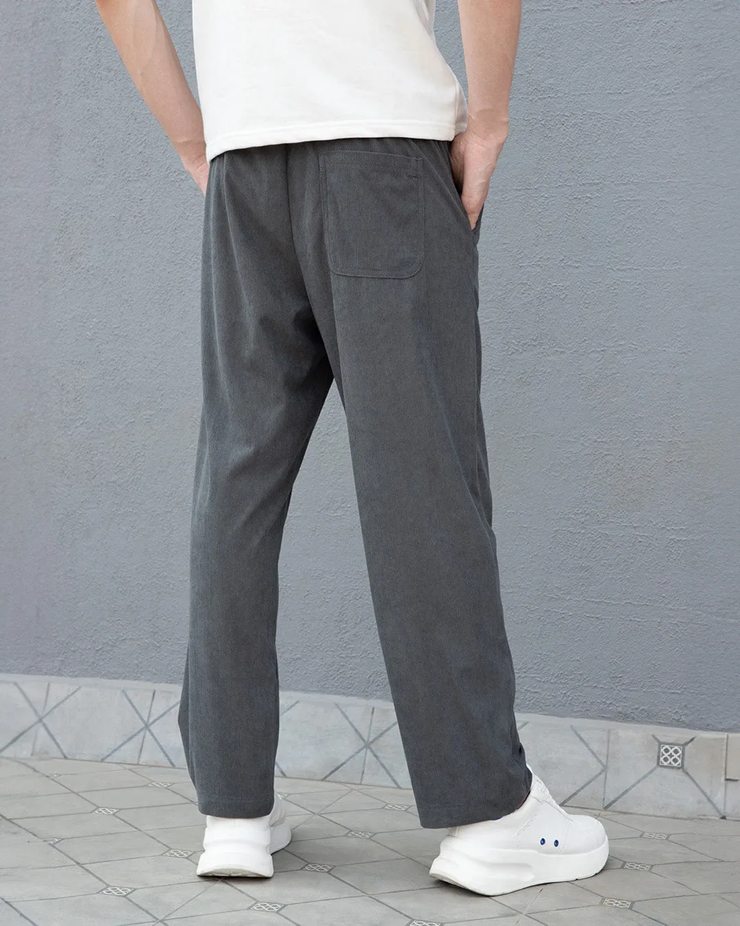 Castor Gray Corduroy Pant