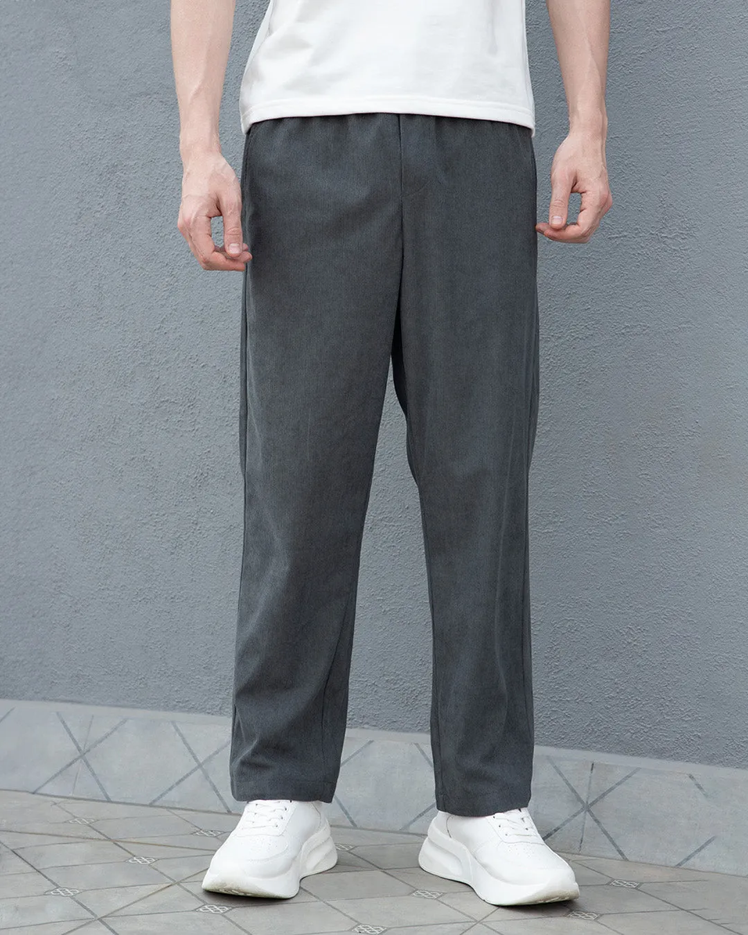 Castor Gray Corduroy Pant