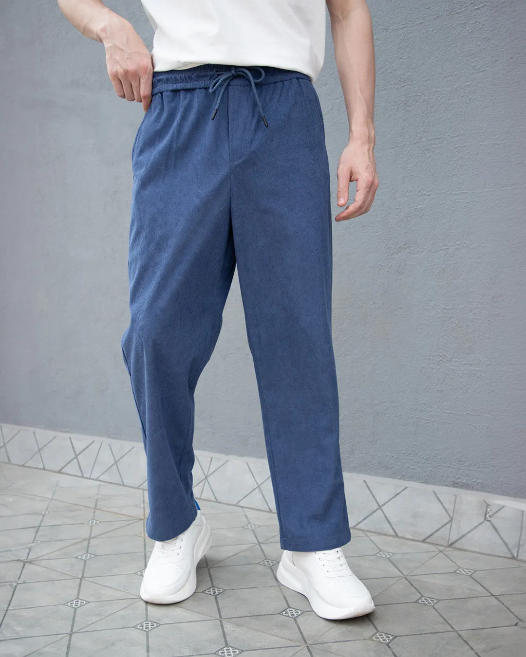 Cerulean Blue Corduroy Pant