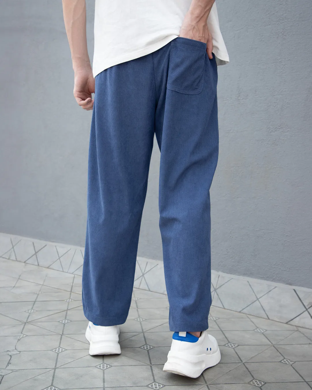 Cerulean Blue Corduroy Pant