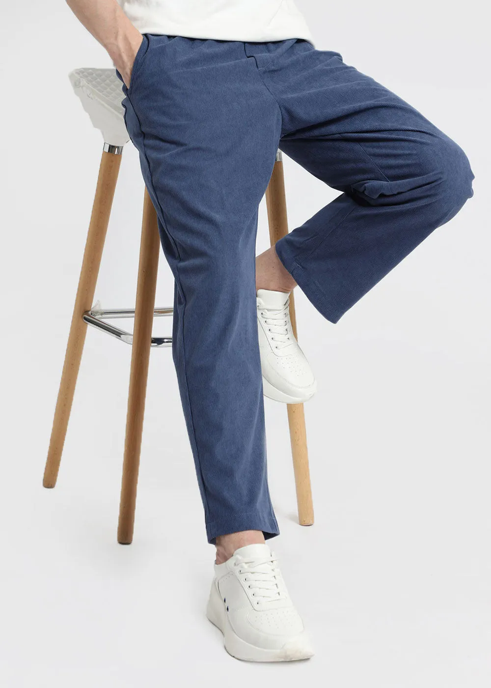 Cerulean Blue Corduroy Pant