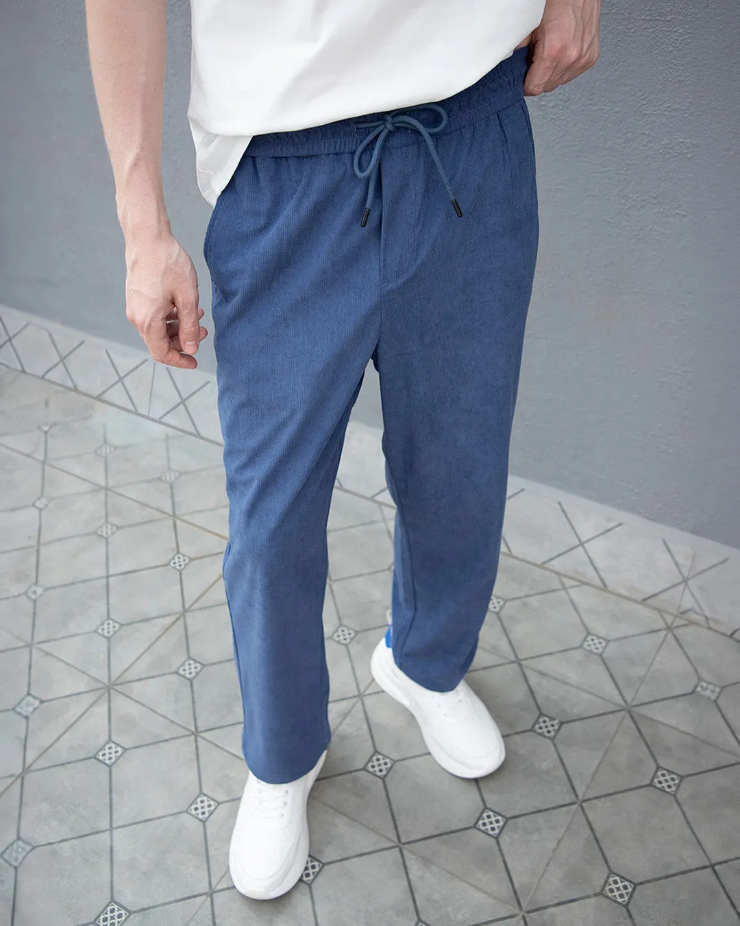 Cerulean Blue Corduroy Pant