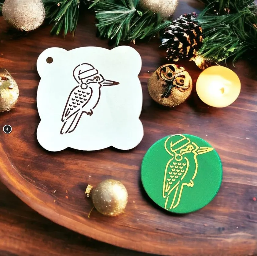 Christmas Kookaburra Cookie Stencil