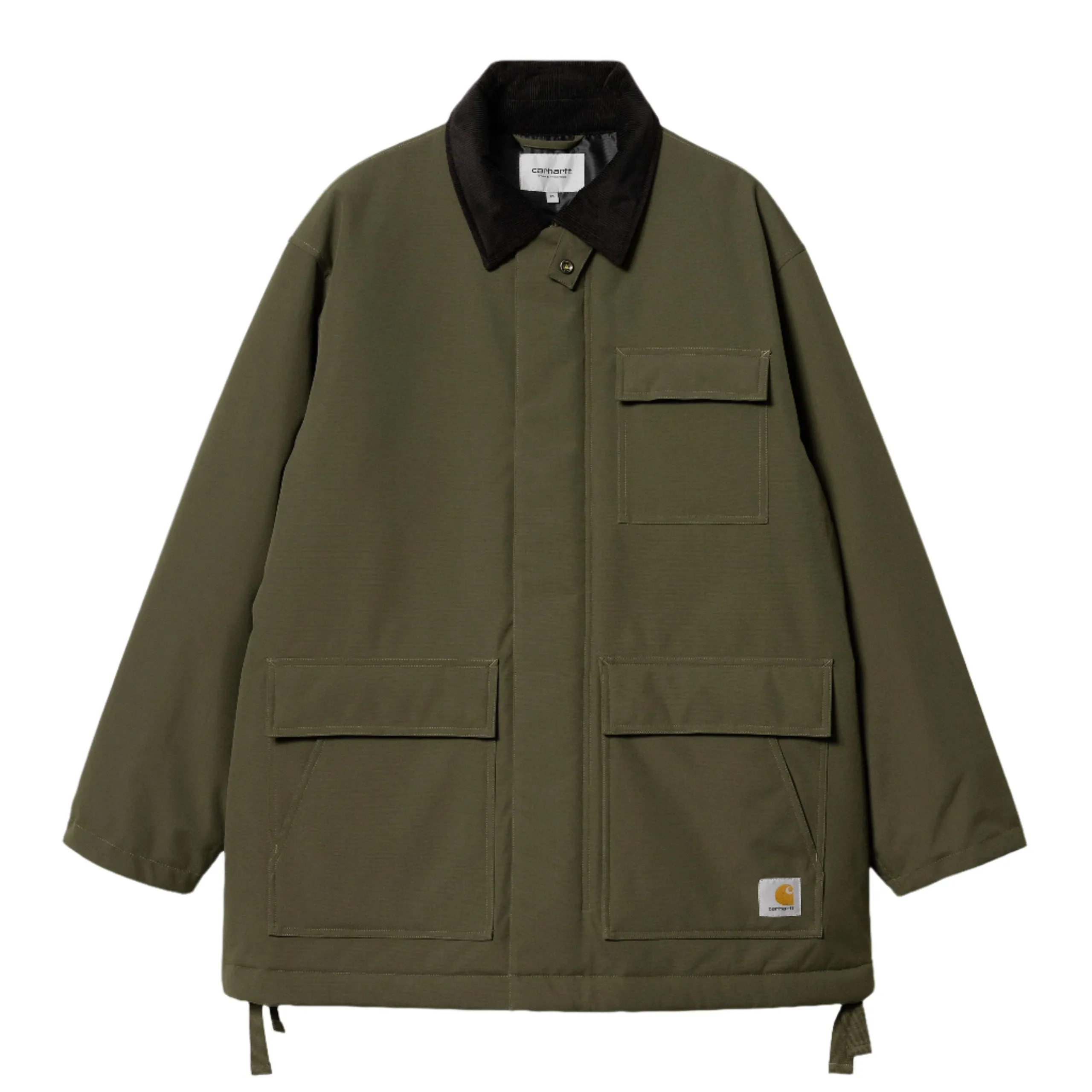 CLARTON COAT OFFICE GREEN / BLACK