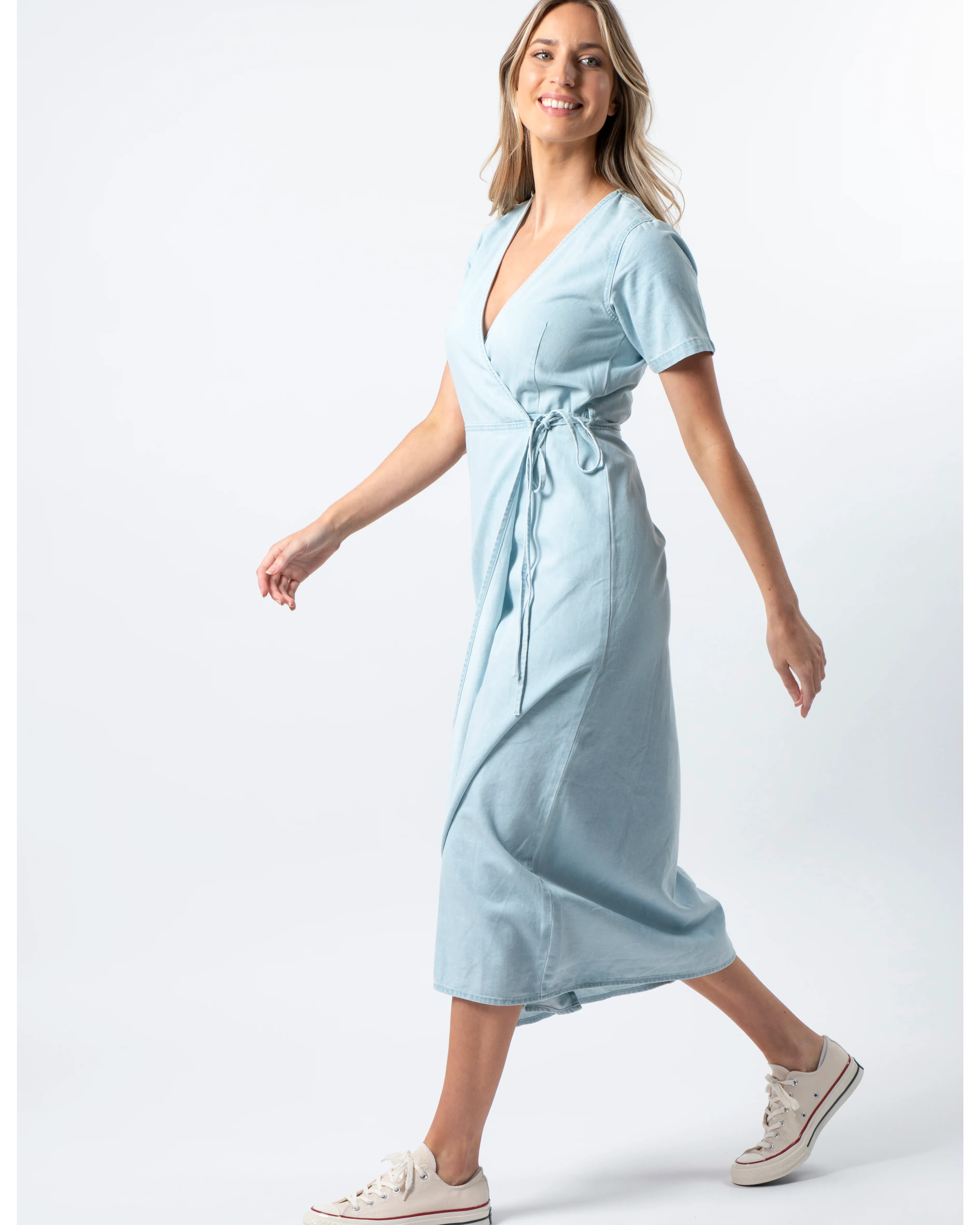 Como Dress - Light Blue Wash