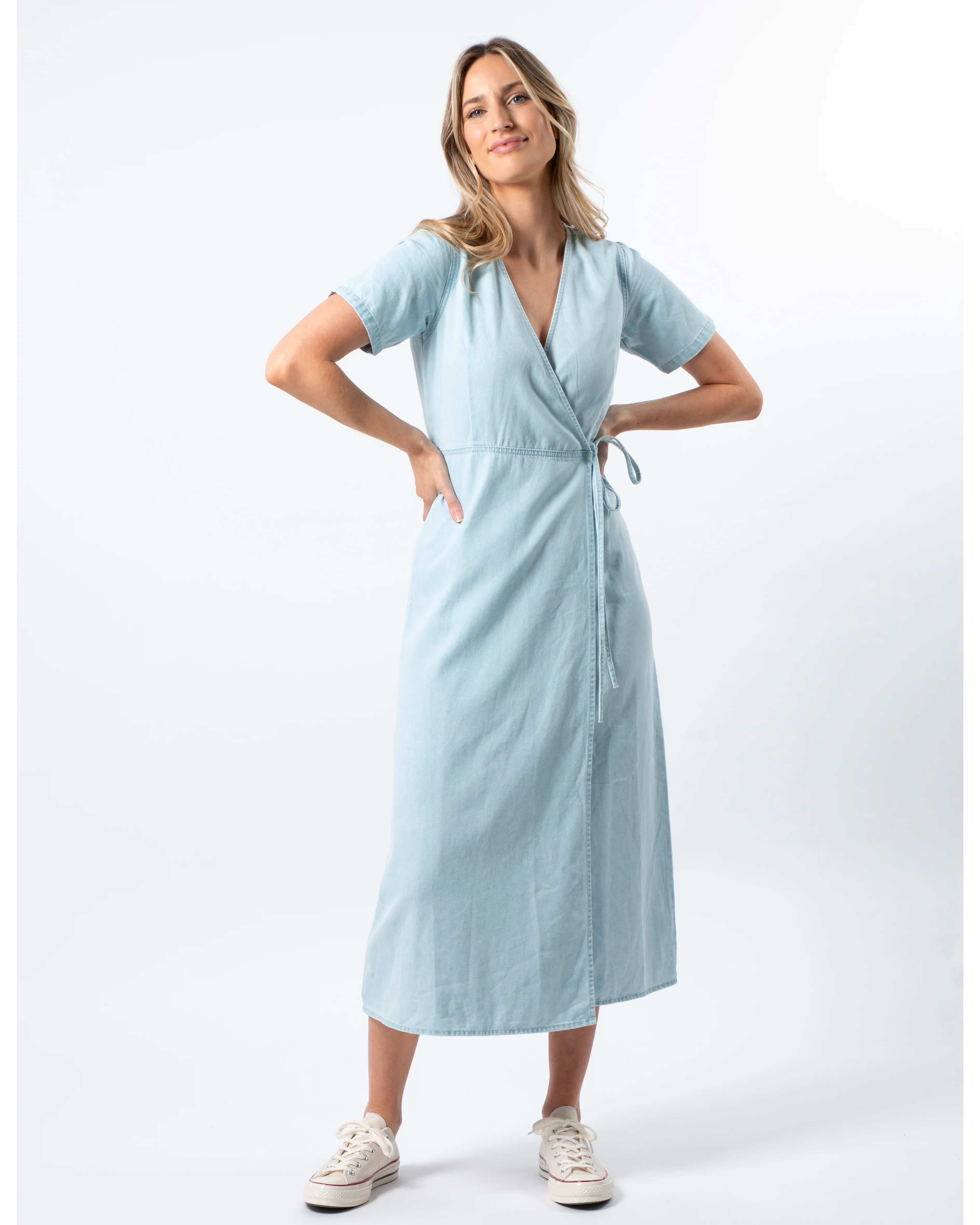 Como Dress - Light Blue Wash